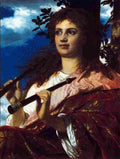 bk The Muse of Anacreon Art A4 Photo Print