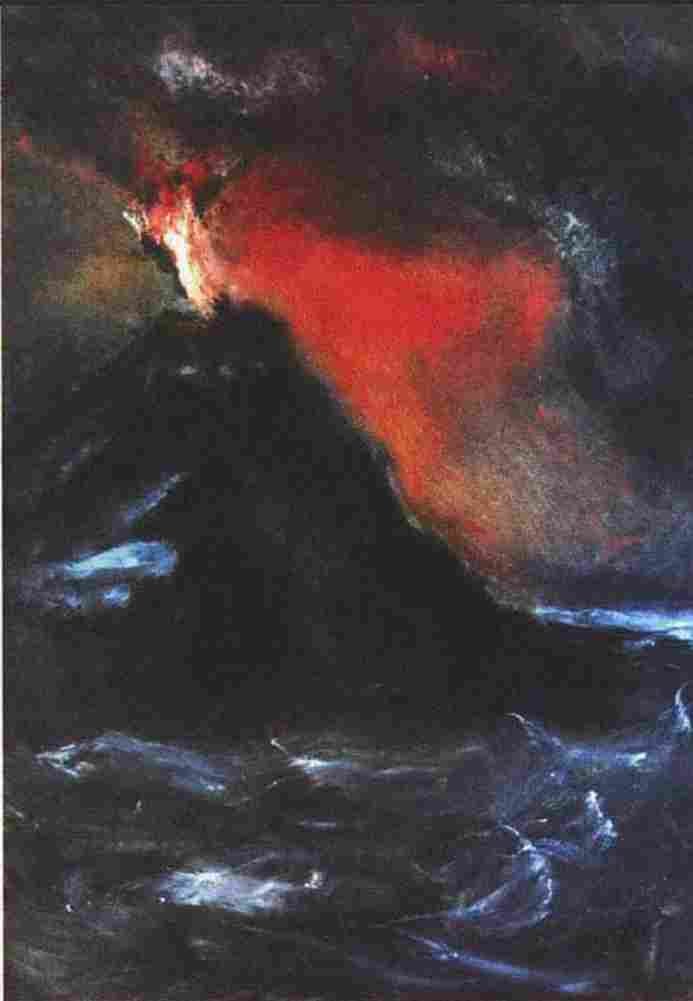 bk The Volcano Art A4 Photo Print