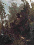 bk pan in the reeds Art A4 Photo Print