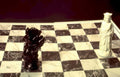 black knight white Vintage A4 Photo Print