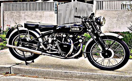black shadow motorbike A4 Photo Print