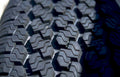 black tire tread Vintage A4 Photo Print