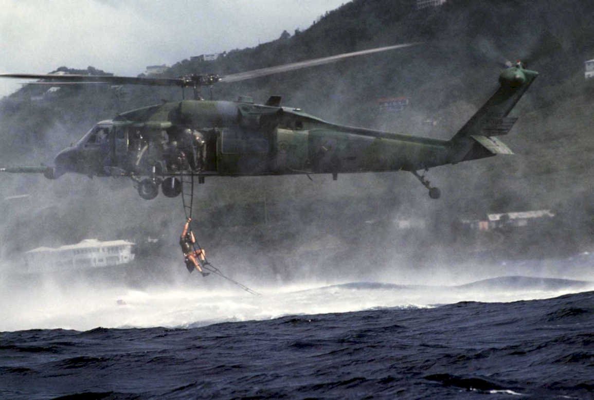 blackhawk rescue ocean1980s 1990s A4 Photo Print