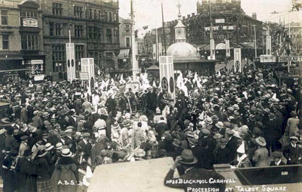 blackpool carnival talbotVintage 1880s 1900s A4 Photo Print