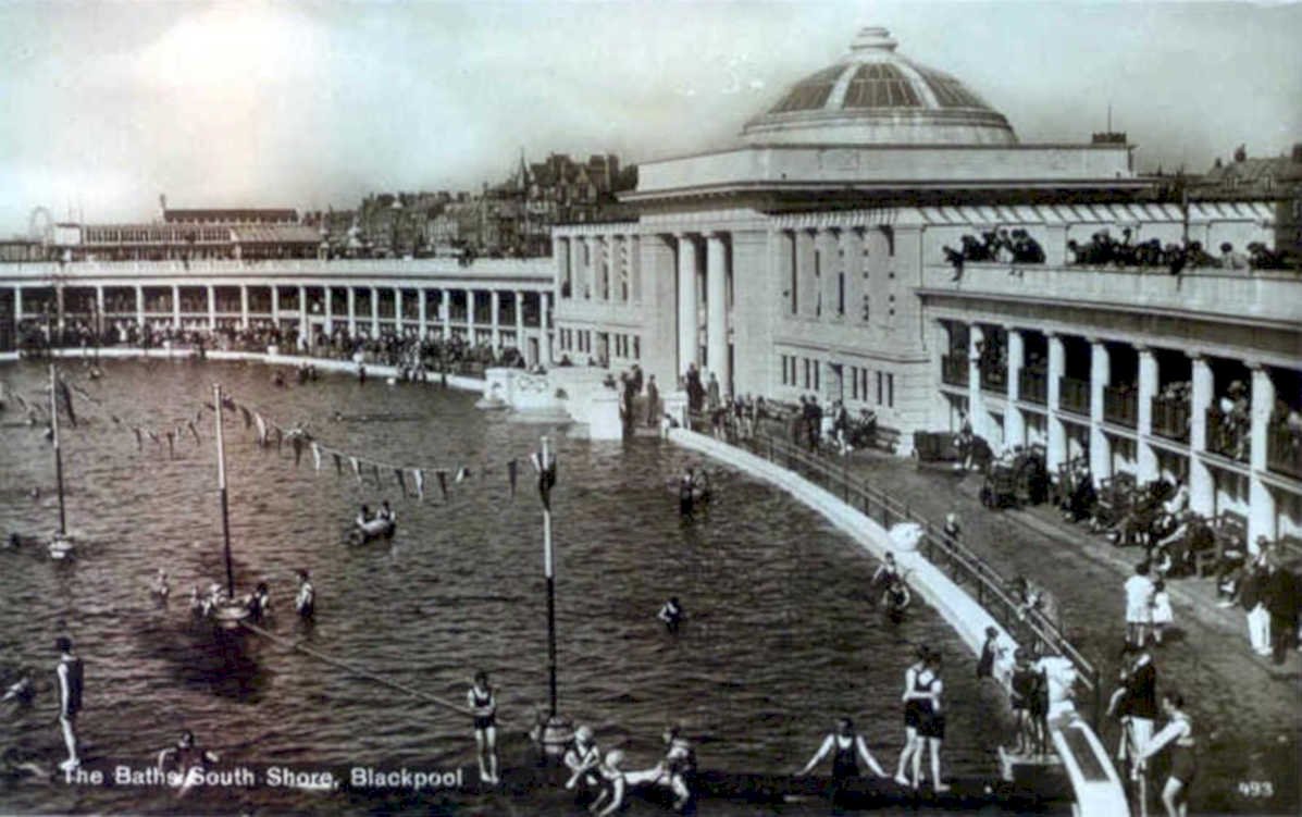 blackpool south shore 2Vintage 1880s 1900s A4 Photo Print