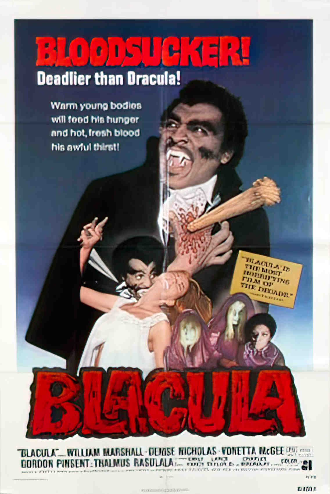 blacula us 1sh Advert A4 Photo Print