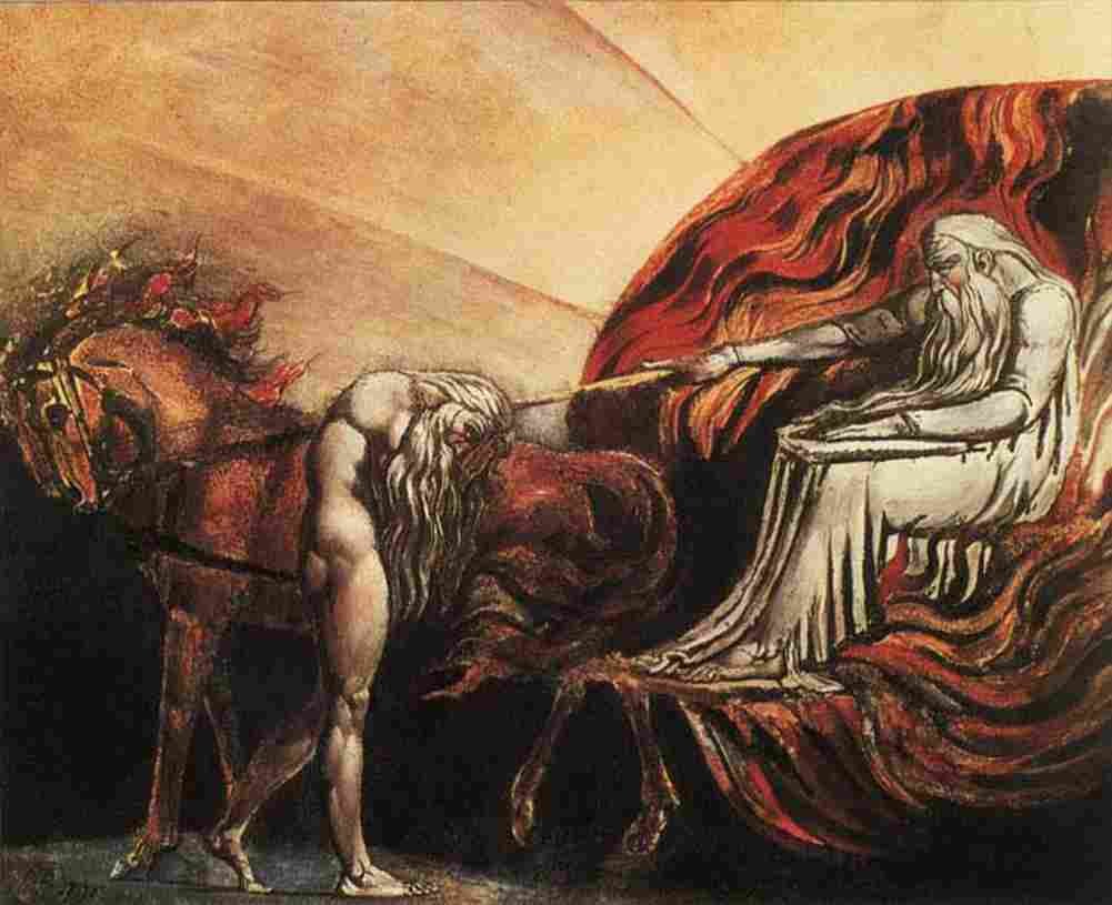blake God Judging Adam Art A4 Photo Print