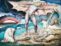 blake Satan Smiting Job with Sore Boils Art A4 Photo Print