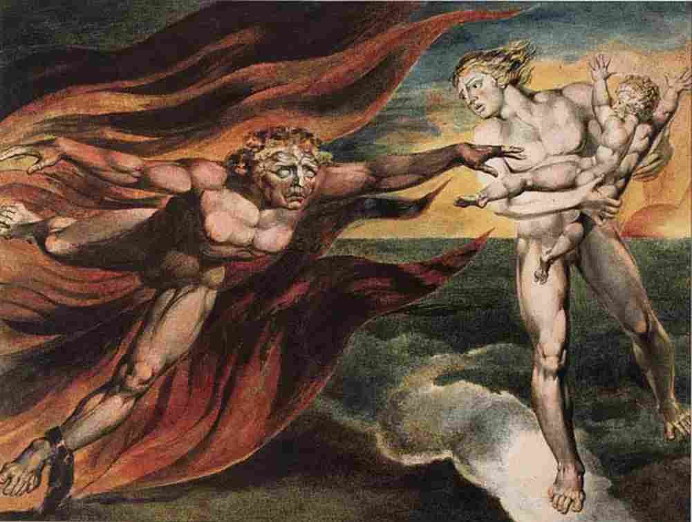 blake The Good and Evil Angels Art A4 Photo Print