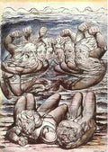 blake the stygian lake with angry sinners fighting Art A4 Photo Print