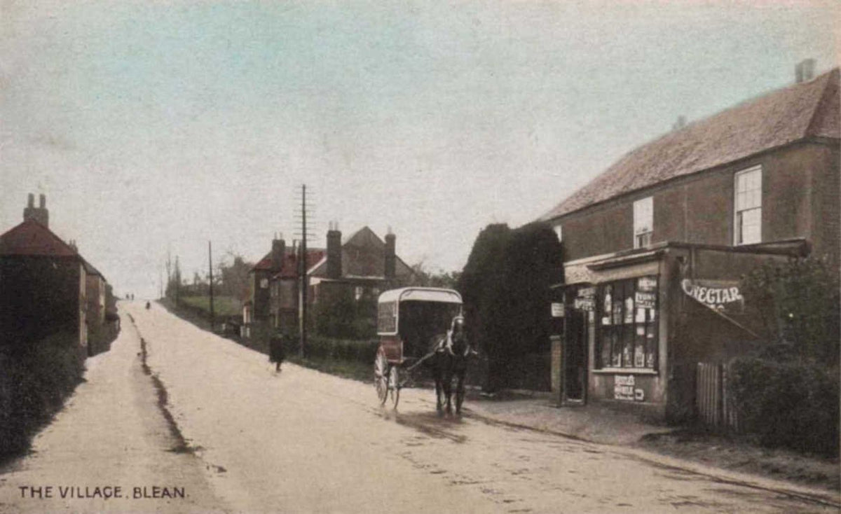 blean village streetVintage 1880s 1900s A4 Photo Print