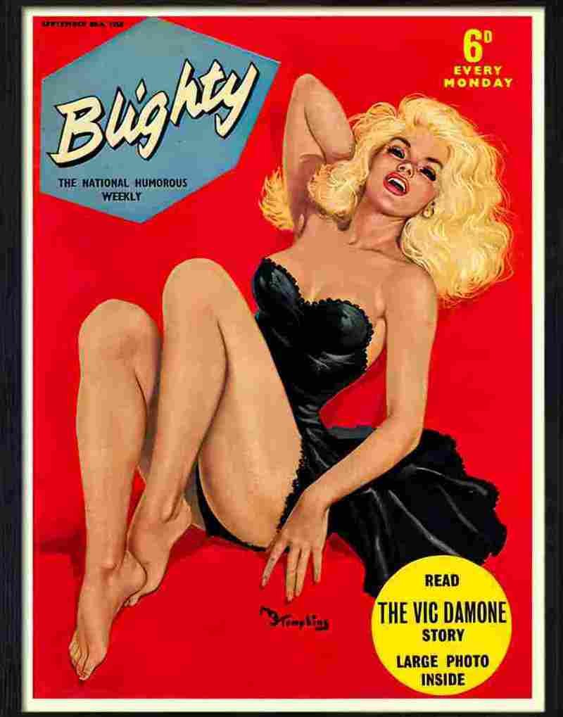 blighty magazine cover september 1958 Advert A4 Photo Print
