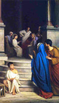 bloch Christ Teaching At The Temple Art A4 Photo Print