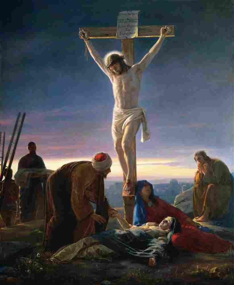 bloch christ at the cross Art A4 Photo Print