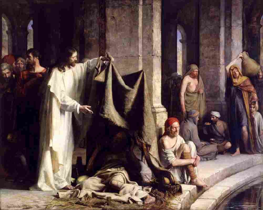 bloch christ healing the sick Art A4 Photo Print