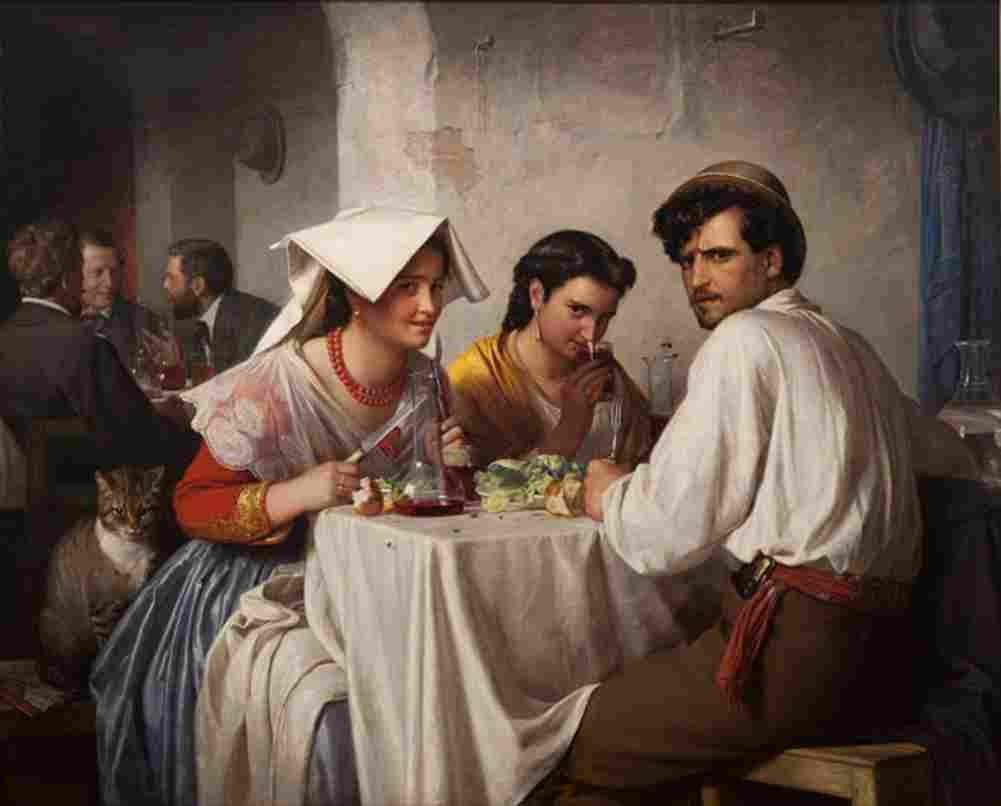 bloch in a roman osteria Art A4 Photo Print
