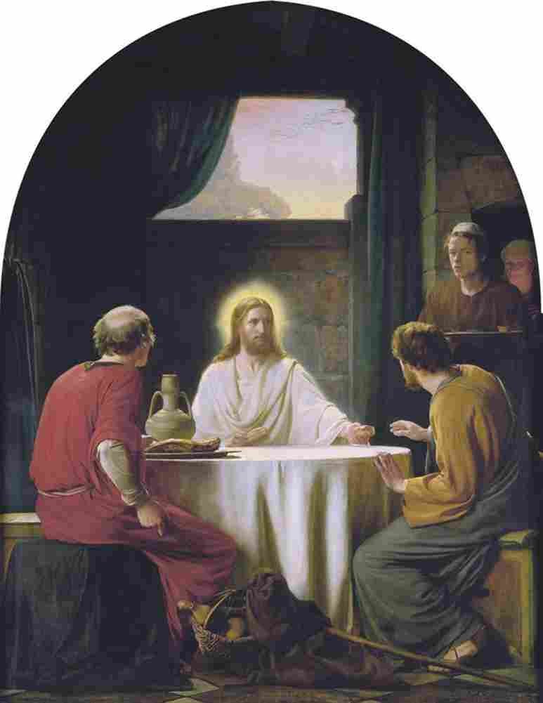 bloch supper at emmeus Art A4 Photo Print