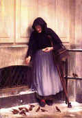 bloch woman with the sparrows Art A4 Photo Print