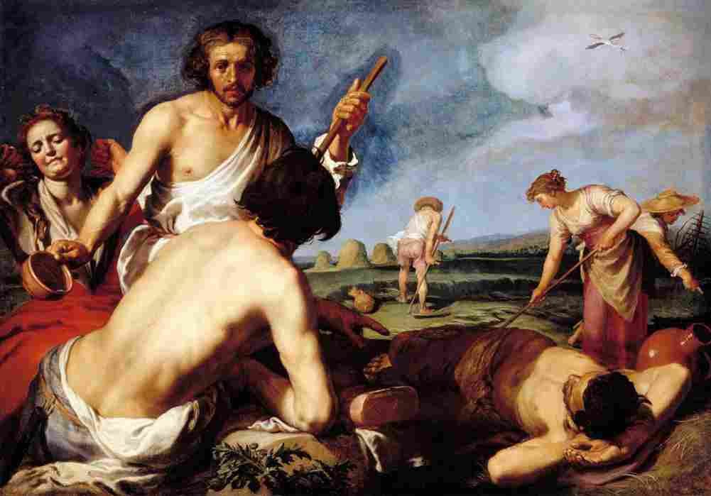bloemaert abraham harvest scene Art A4 Photo Print