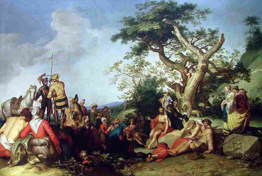bloemaert abraham john the baptist preaching Art A4 Photo Print