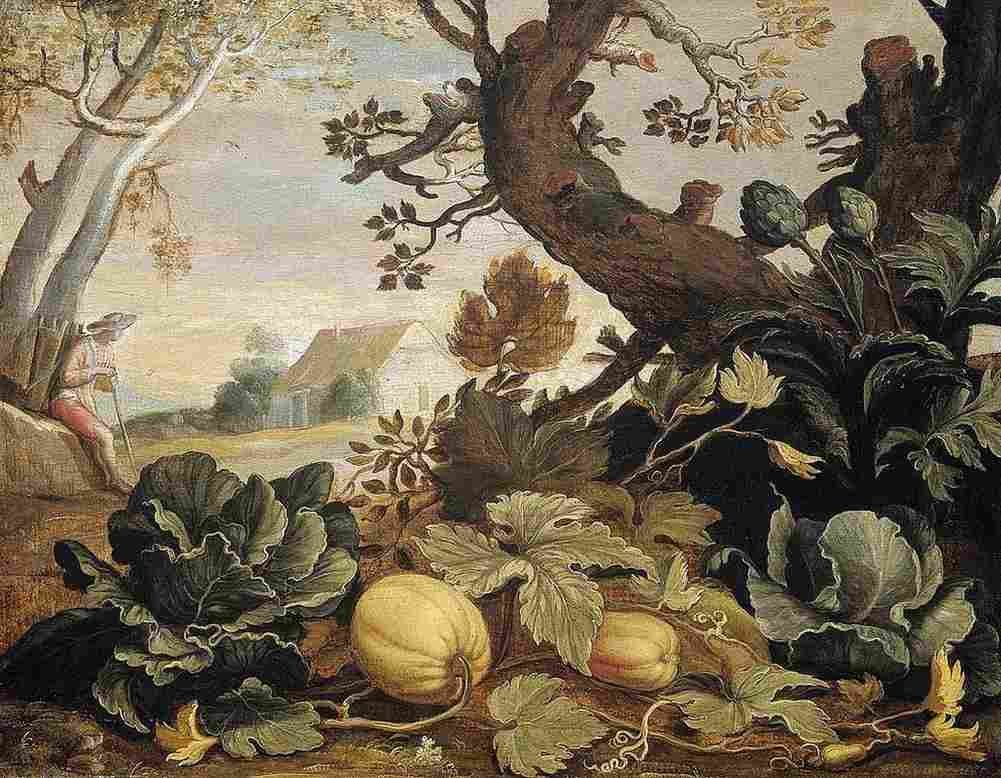 bloemaert abraham landscape with vegetables in the foreground Art A4 Photo Print