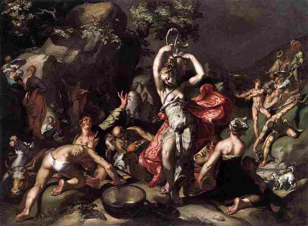 bloemaert abraham moses striking the rock Art A4 Photo Print