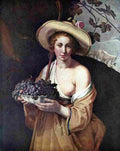 bloemaert abraham shepherdess with grapes Art A4 Photo Print
