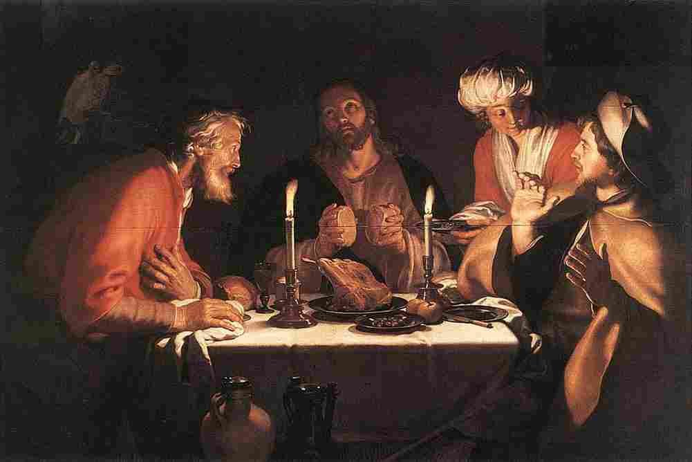 bloemaert abraham the emmaus disciples Art A4 Photo Print