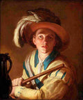 bloemaert abraham the flute player Art A4 Photo Print
