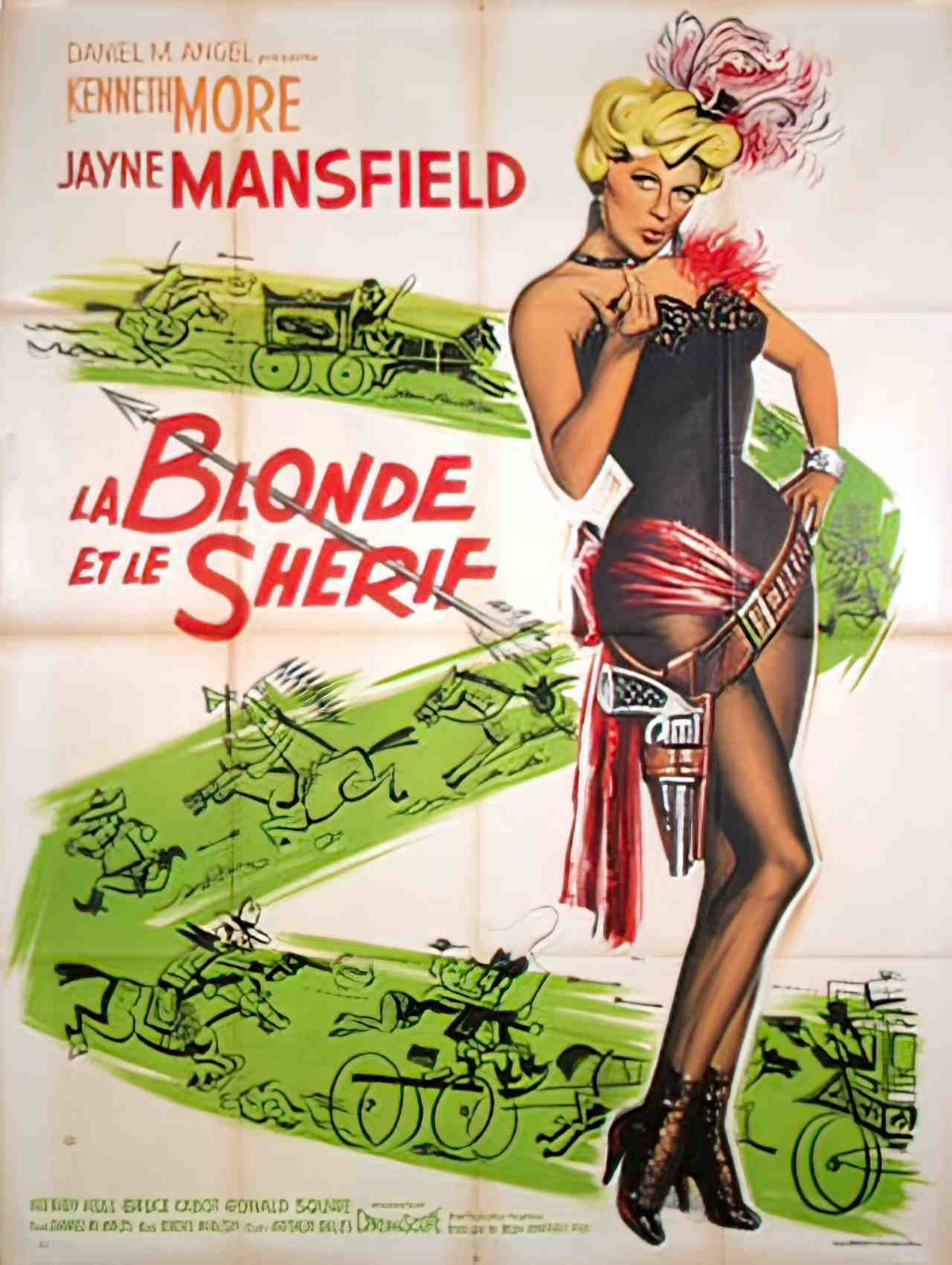 blonde et le sherif la Advert A4 Photo Print