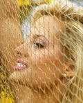 blonde woman chain1980s 1990s A4 Photo Print
