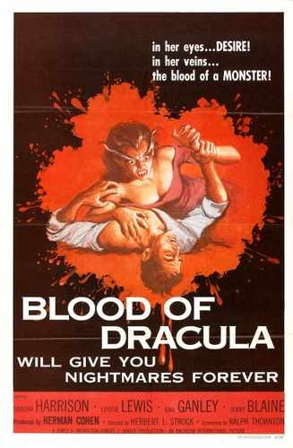 blood of dracula  01 film star poster A4 Photo Print
