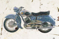 blue Maico Tyfun 1957 A4 Photo Print