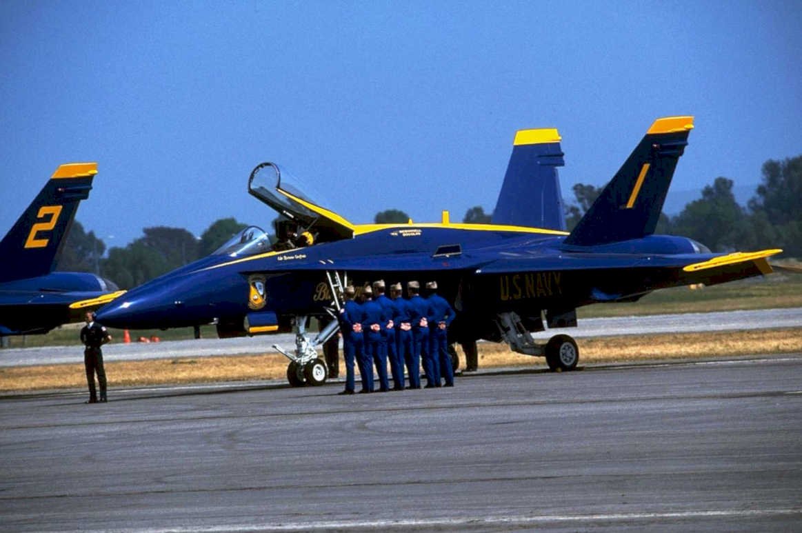 blue angels f 11980s 1990s A4 Photo Print