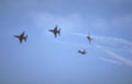 blue angels formation 5 Vintage A4 Photo Print