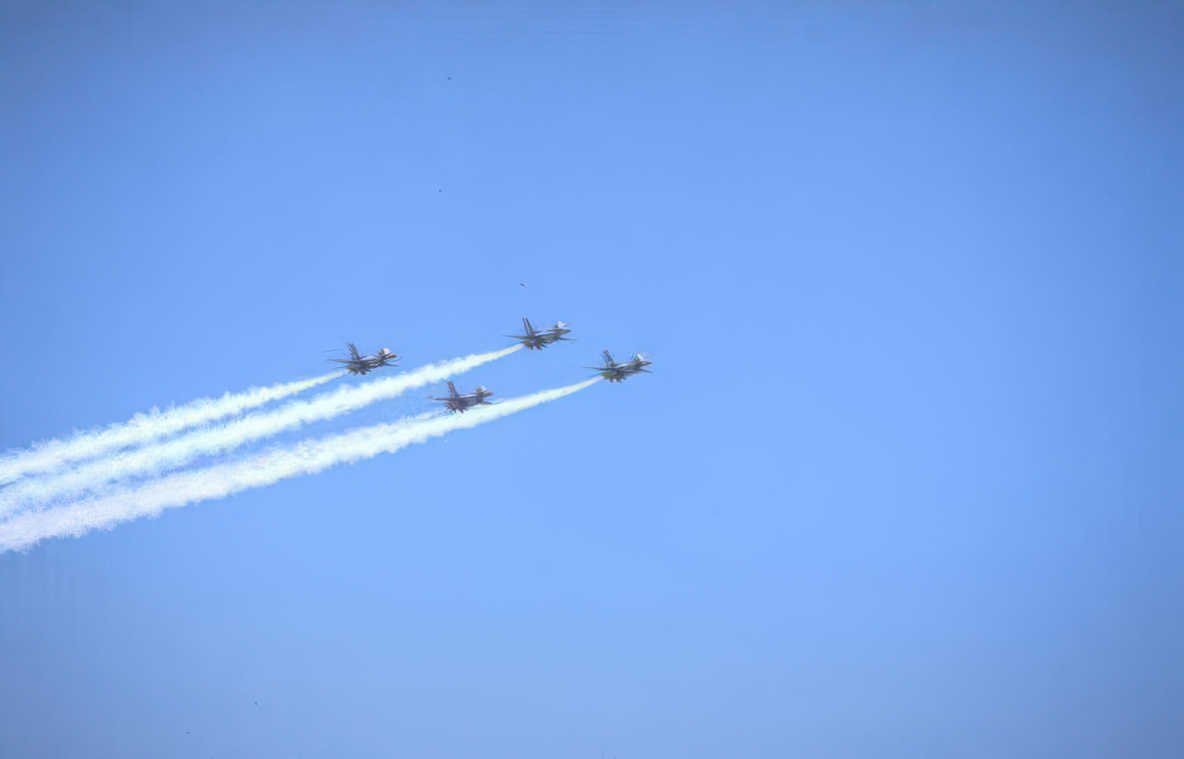 blue angels formation 7 Vintage A4 Photo Print