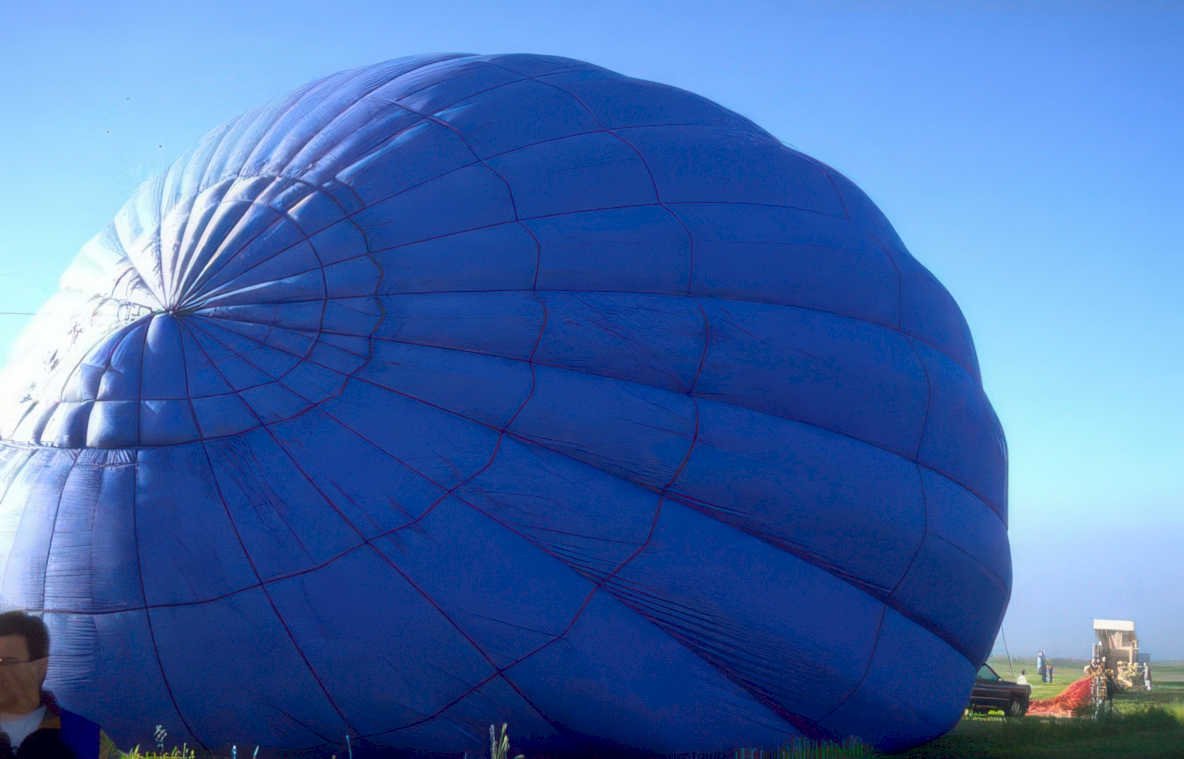 blue balloon inflation Vintage A4 Photo Print