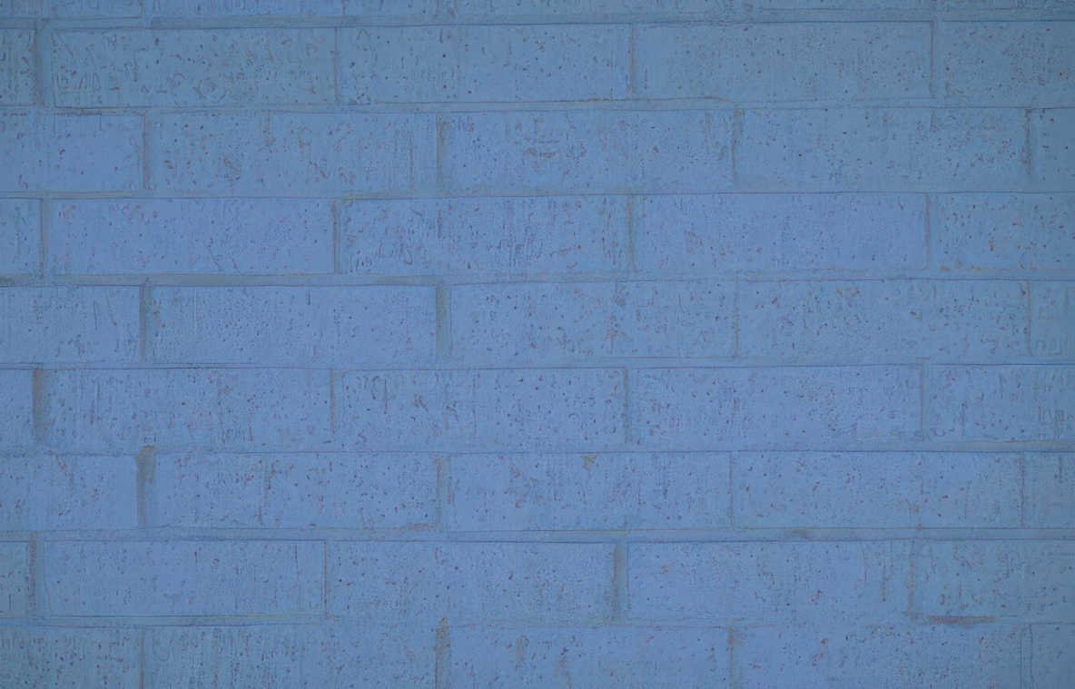 blue brick wall Vintage A4 Photo Print