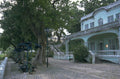 blue building estate 1980s 1990s A4 Photo Print