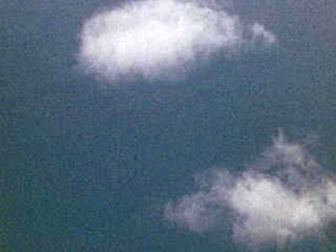 blue clouds sky 21980s 1990s A4 Photo Print