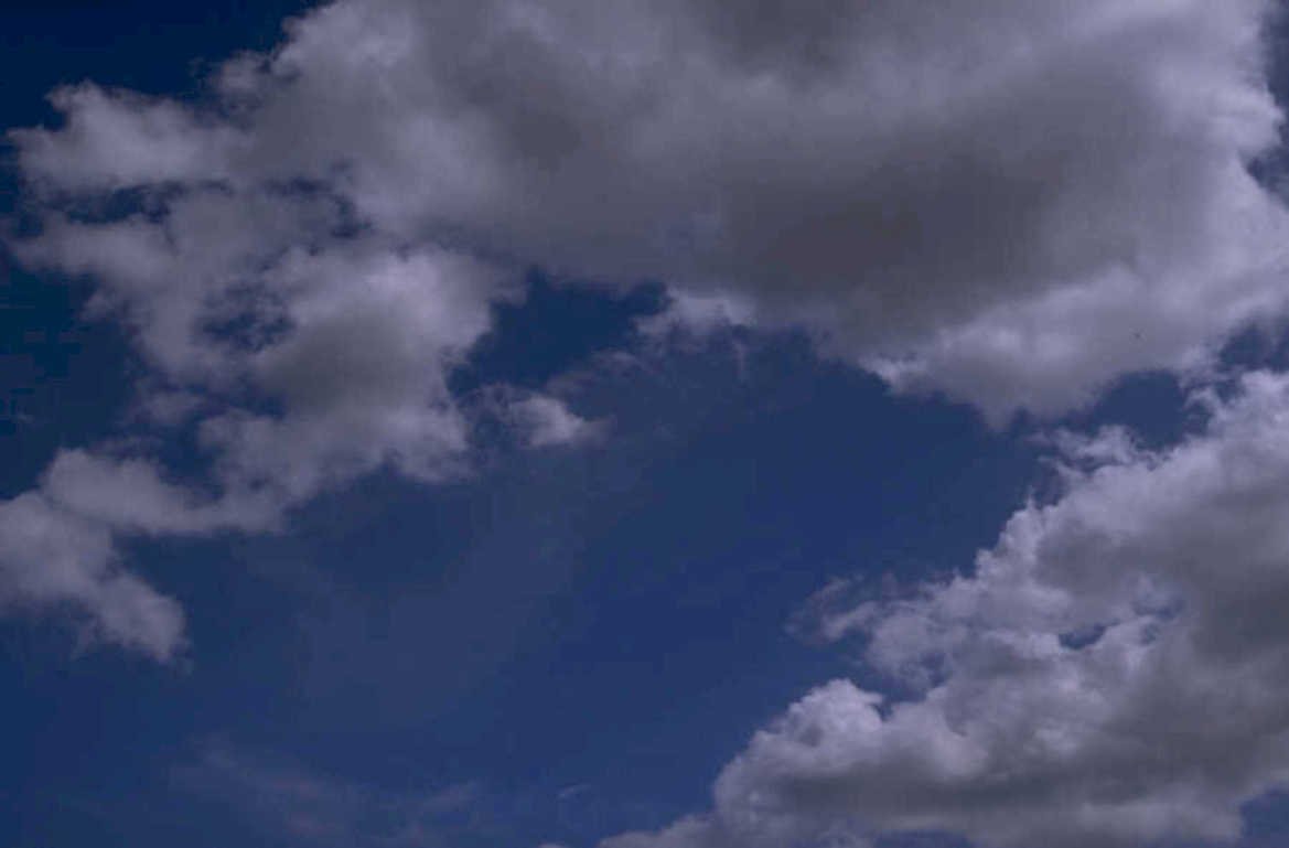 blue clouds sky 3 1980s 1990s A4 Photo Print