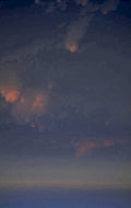 blue clouds sunset 1 1980s 1990s A4 Photo Print