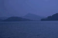 blue coast scene 1980s 1990s A4 Photo Print