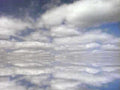 blue cumulus sky1980s 1990s A4 Photo Print