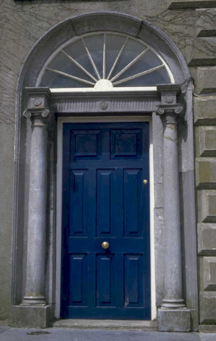 blue door georgian 1980s 1990s A4 Photo Print