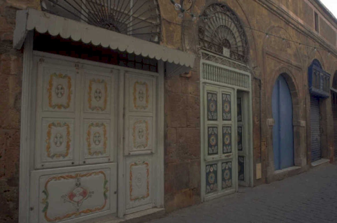 blue doors sidon 1980s 1990s A4 Photo Print