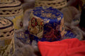 blue gold hats 1980s 1990s A4 Photo Print