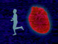 blue heart running1980s 1990s A4 Photo Print