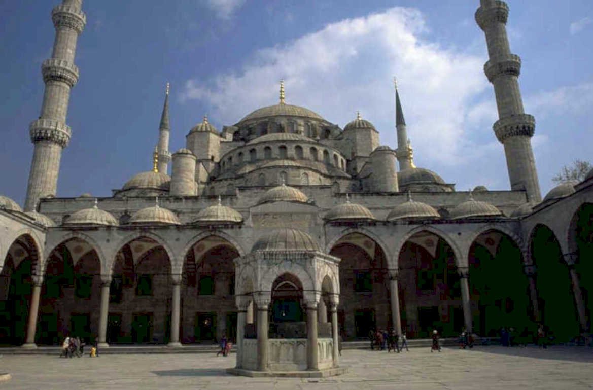 blue mosque dome 1980s 1990s A4 Photo Print