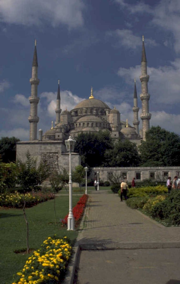 blue mosque istanbul 3 1980s 1990s A4 Photo Print